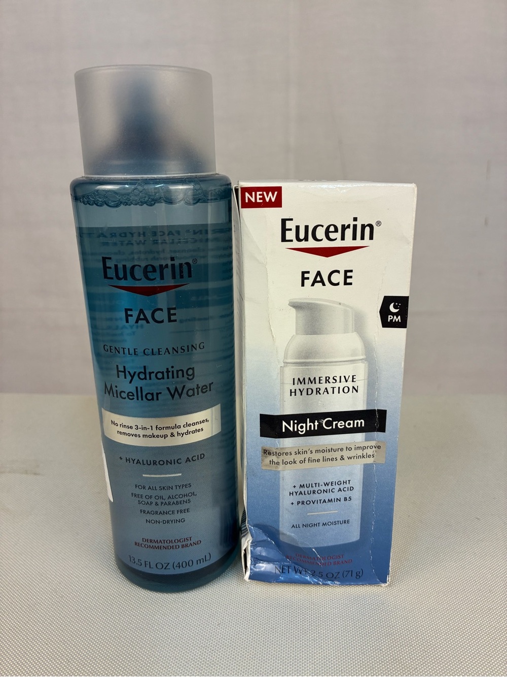 NIP 2 Pc Eucerin Face Skincare Lot